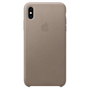 Leather Back Cover for Apple iPhone XS Taupe Leather Back Cover for Apple iPhone XS Taupe